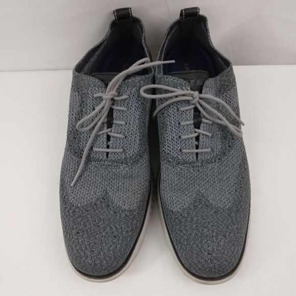 Cole Haan 2.ZeroGrand Stitchlite Gray Wingtip Oxfords Mens Size 11 M - Picture 4 of 12